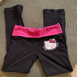 Hello Kitty Foldover Bootcut Leggings/Yoga Pants